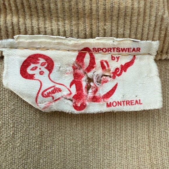 Vintage 70s tan corduroy jacket w/ lace - Picture 10 of 10